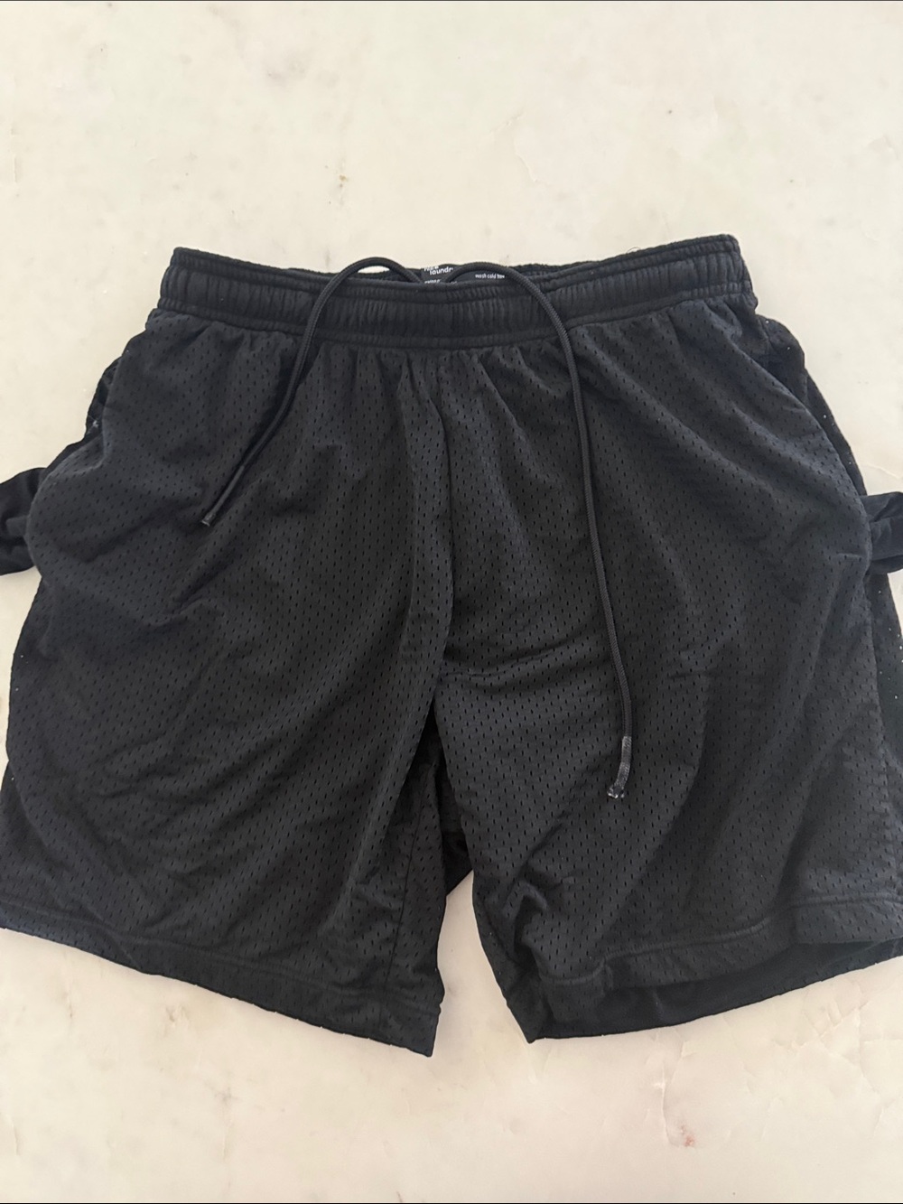 Laundry By Shelli Segal Black Athletic Mesh Shorts